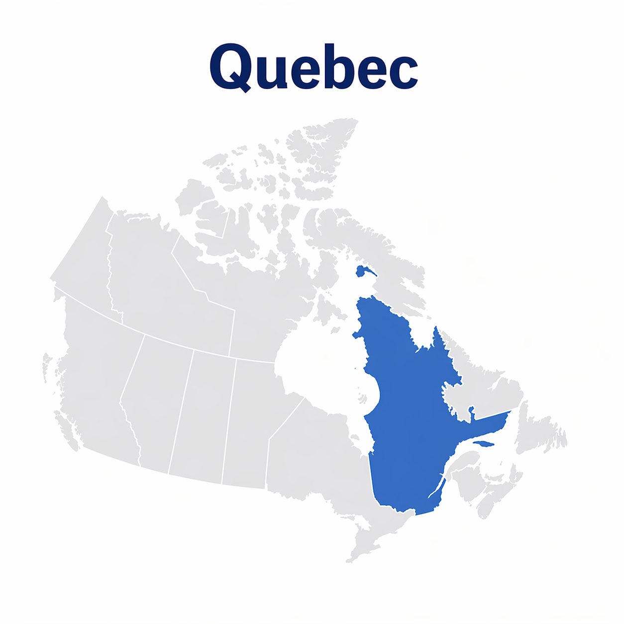 Quebec region map