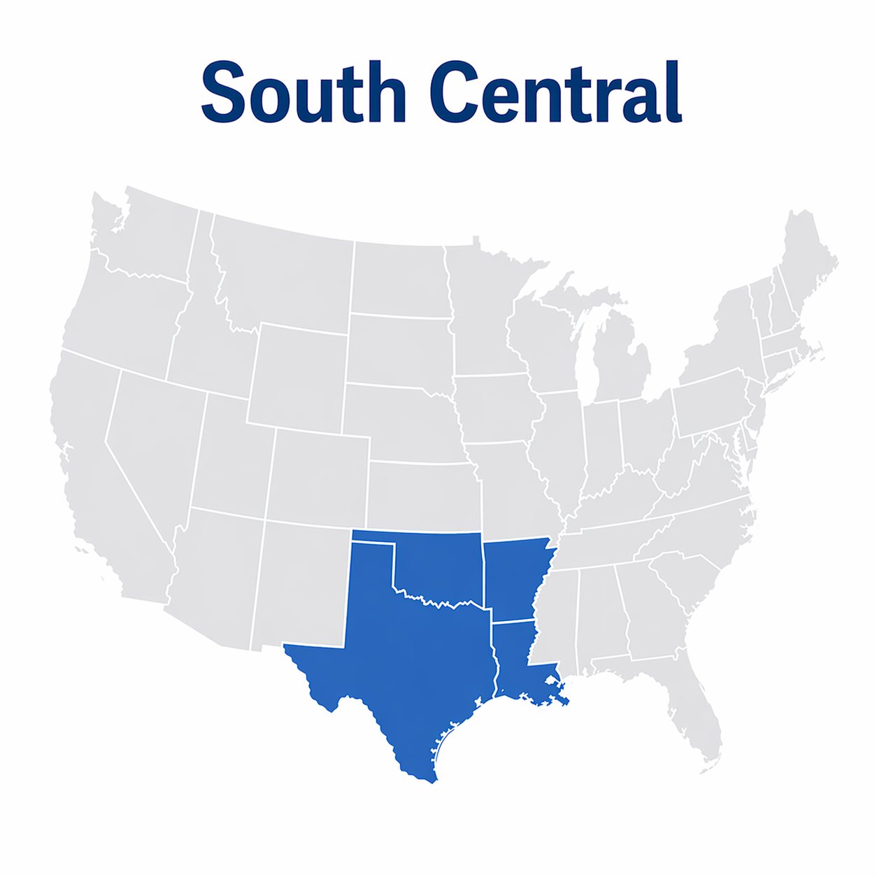 South Central region map
